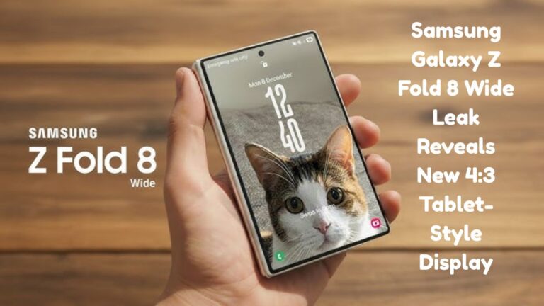 Samsung Galaxy Z Fold 8 Wide